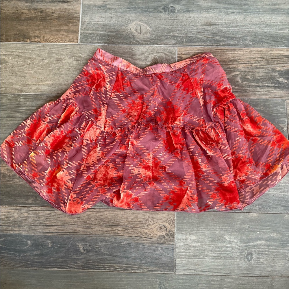 Urban Outfitters Velvet Bubble Mini Skirt